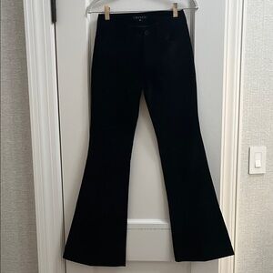 Black velvet theory pants